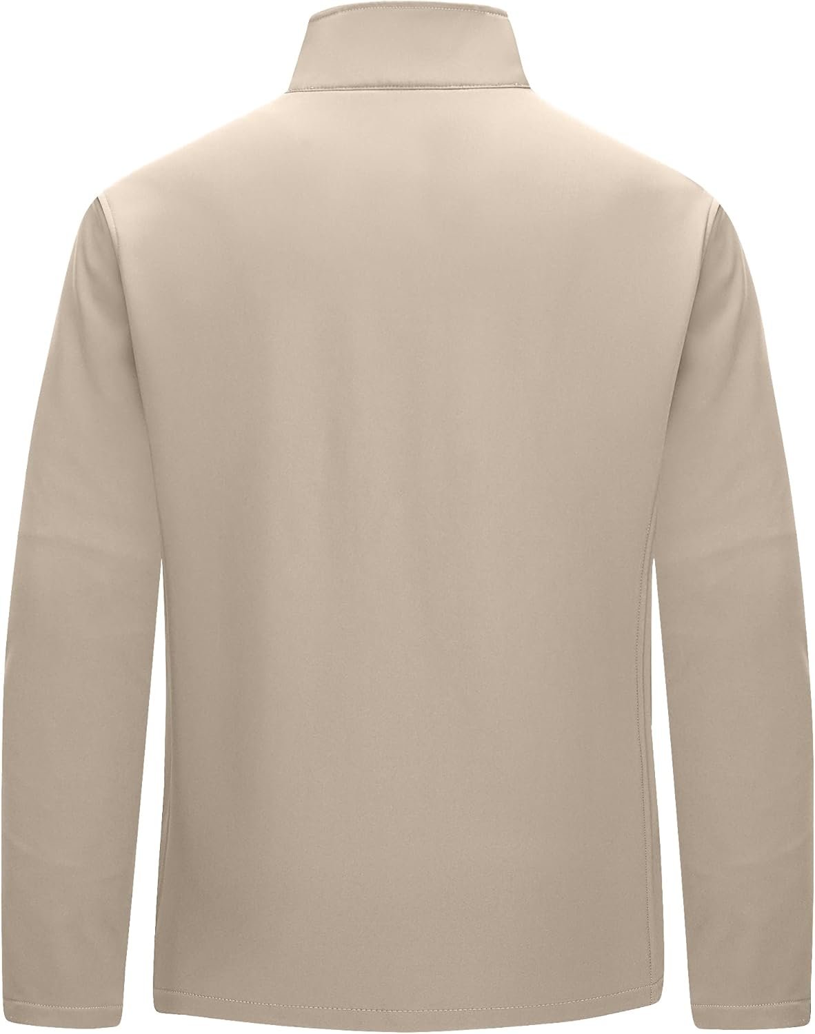 Men's Lightweight Softshell Jacket Warm Fleece Lined Windbreaker Waterproof Soft Shell for Outdoor Hiking - Image 2