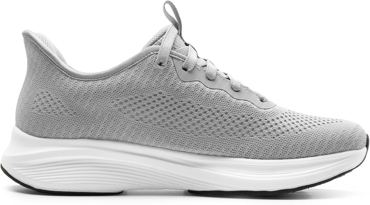 men Hands Free Slip- Walking Shoes Casual Breathable Comfortable Knit Sneaker - Image 2